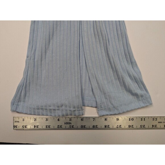 Forever 21 Womens Small Long Knit Sky Blue Pants NWT - Picture 7 of 11